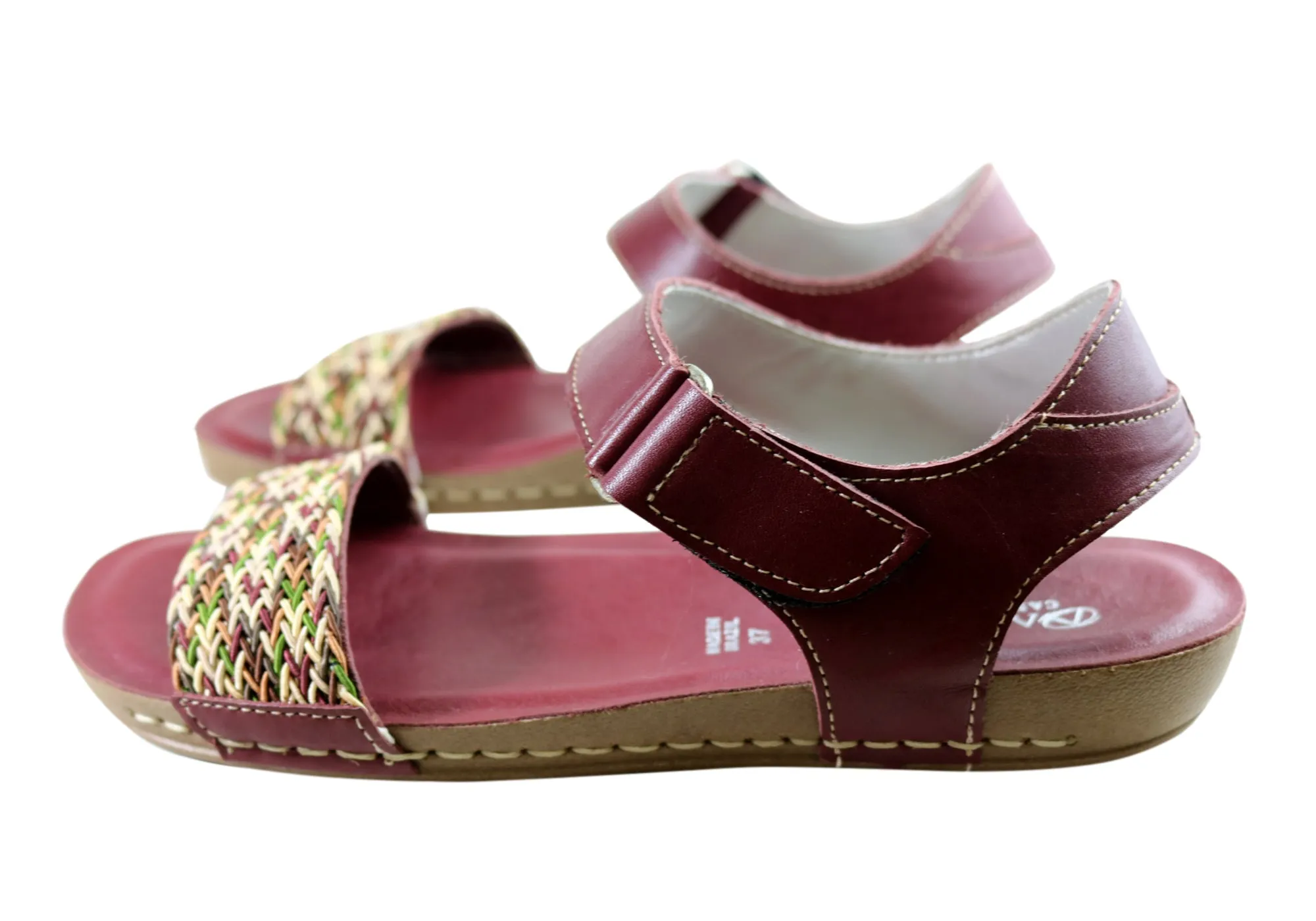Andacco Abel Damen Brasilianische Bequeme Ledersandalen Andacco Schuhe