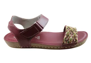 Andacco Abel Damen Brasilianische Bequeme Ledersandalen Andacco Schuhe