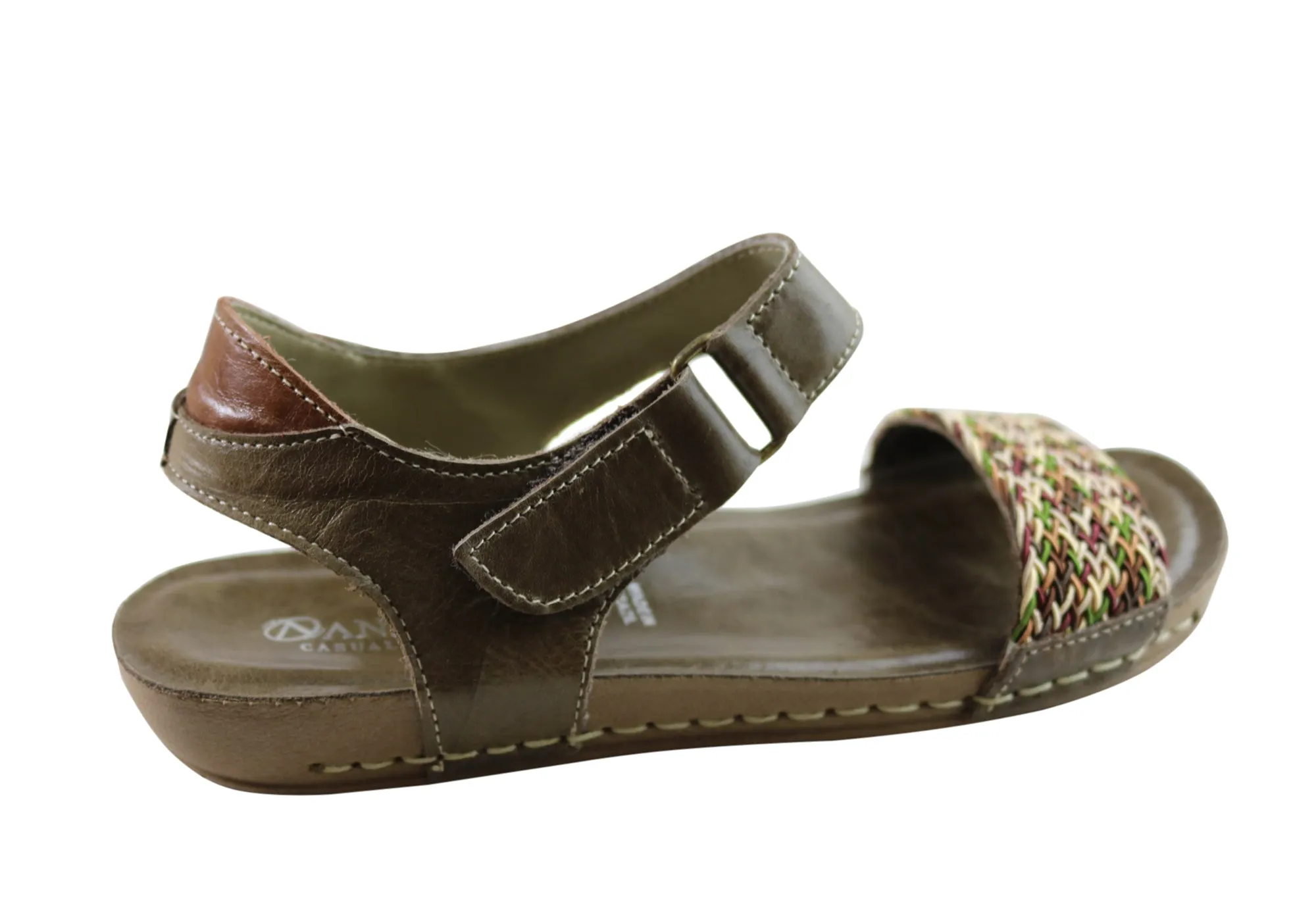 Andacco Abel Damen Brasilianische Bequeme Ledersandalen Andacco Schuhe