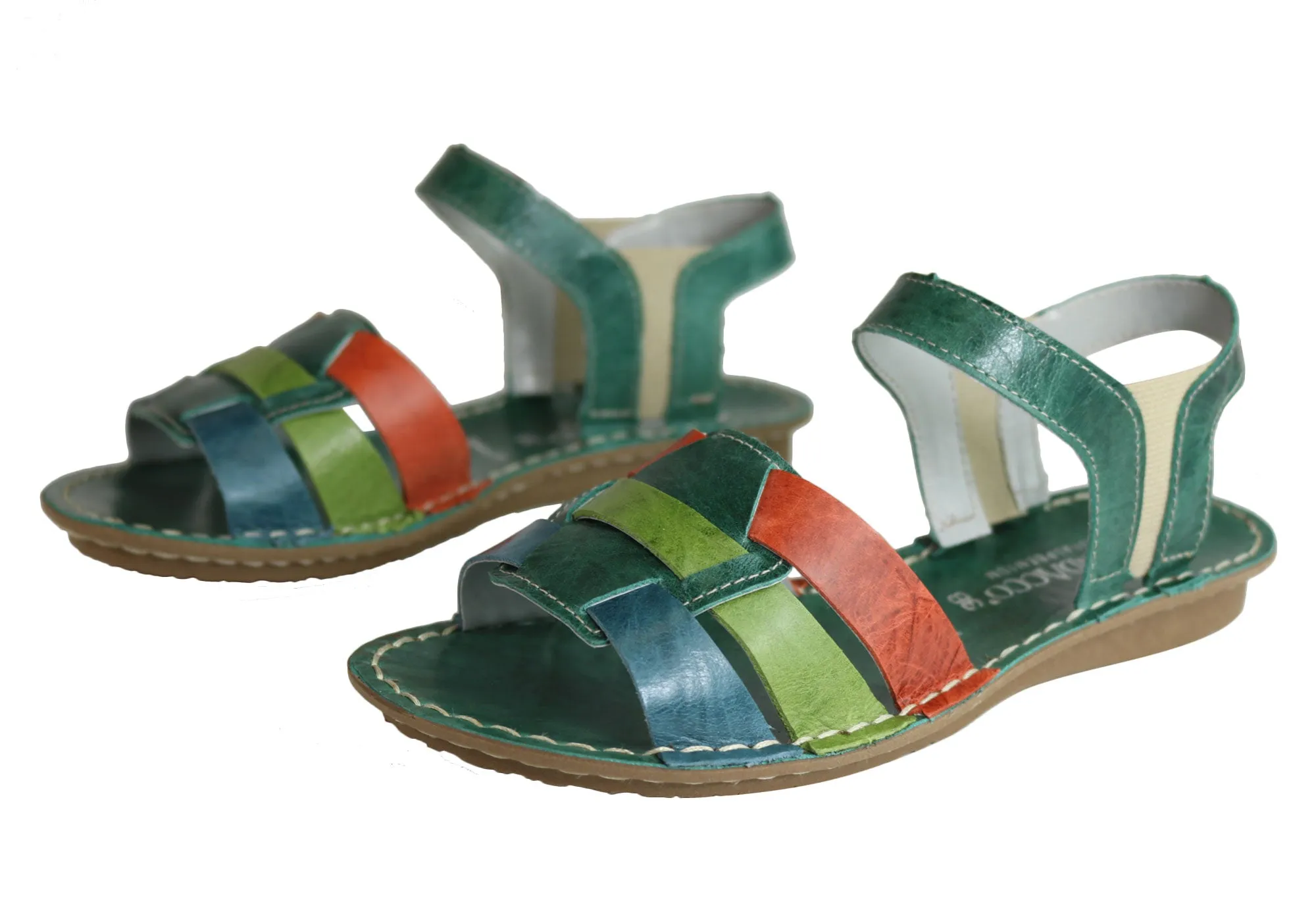 Andacco Mona Damen Bequeme Flache Ledersandalen Hergestellt In Brasilien Andacco Schuhe