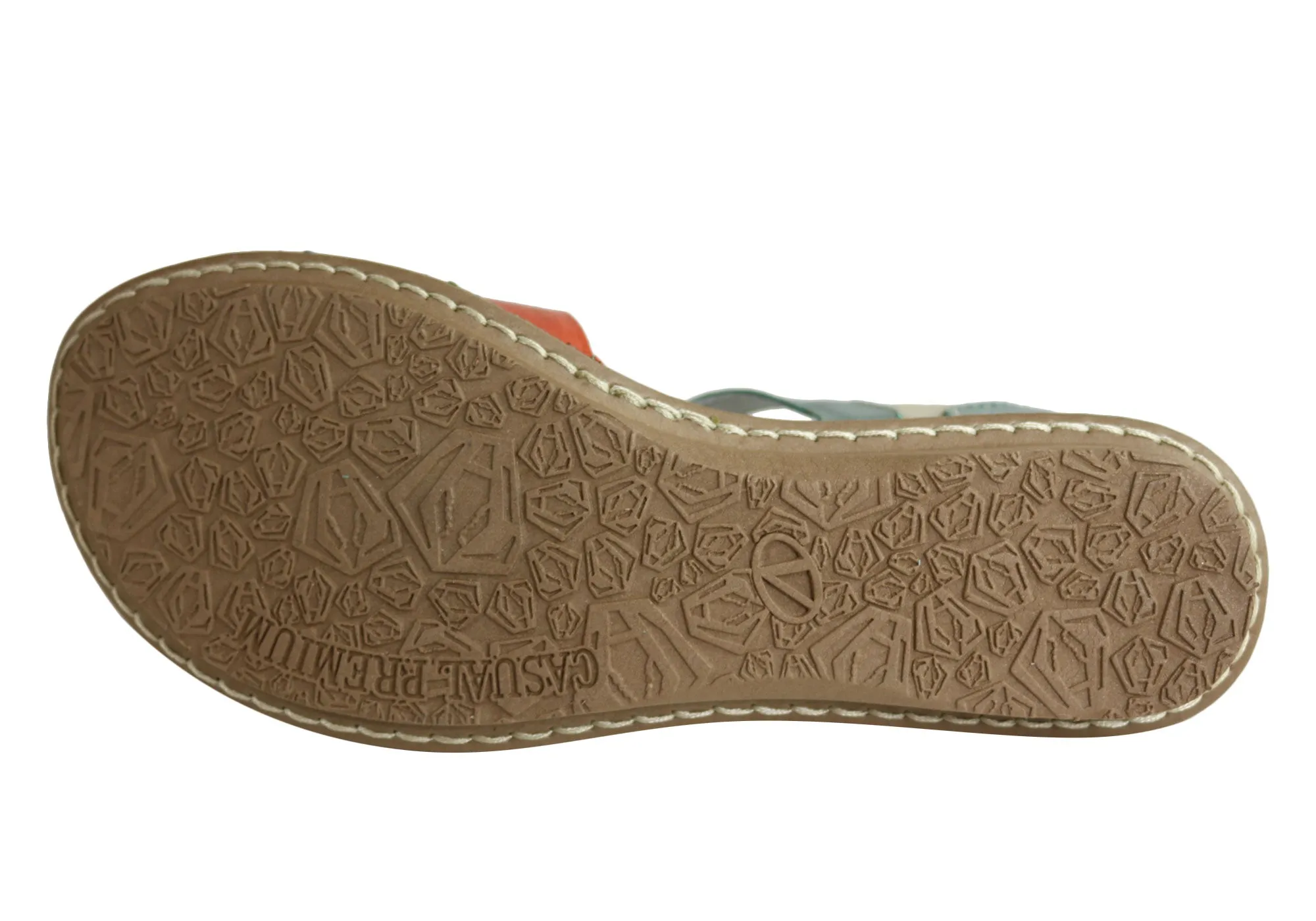 Andacco Mona Damen Bequeme Flache Ledersandalen Hergestellt In Brasilien Andacco Schuhe