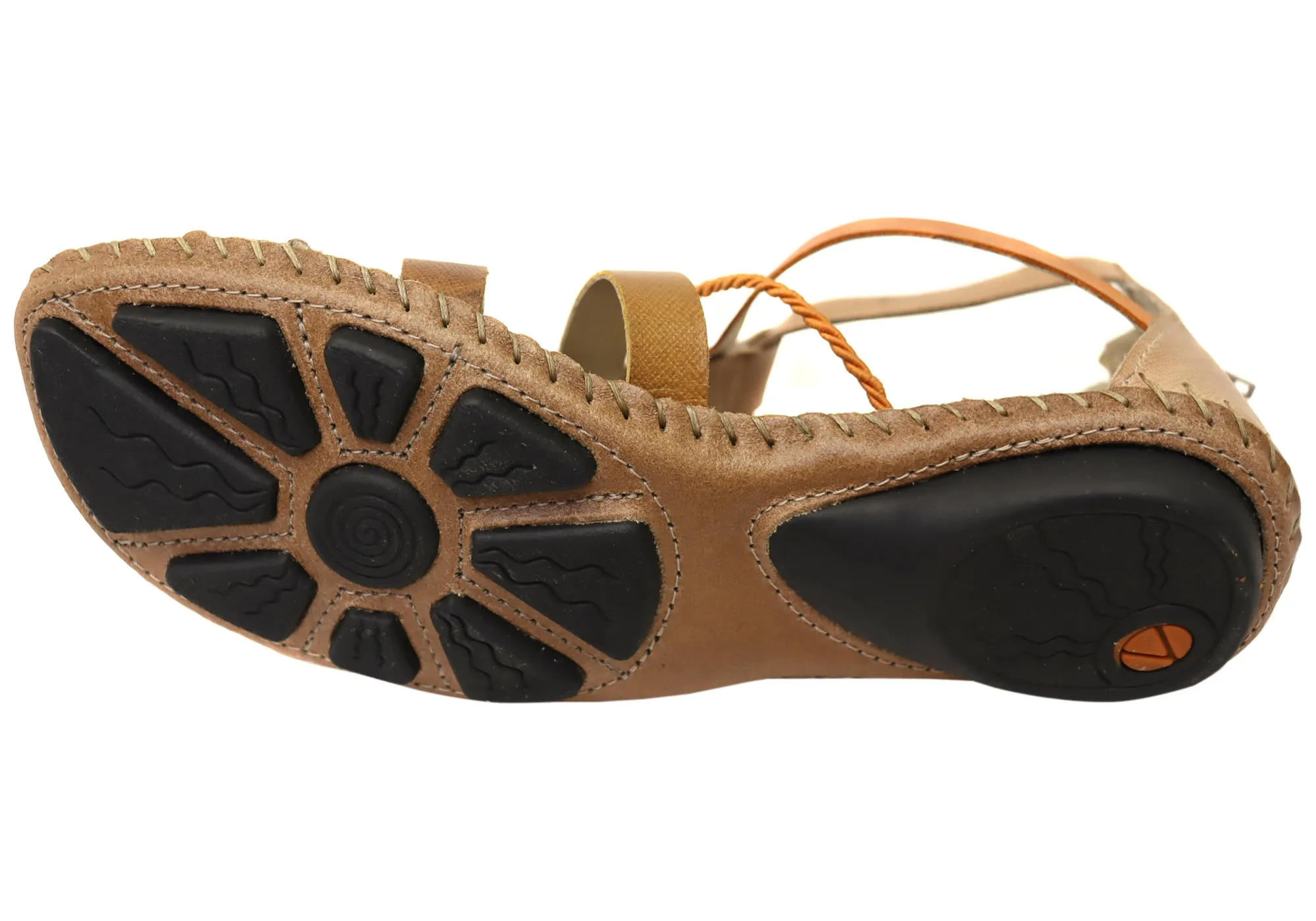 Andacco Romio Damen Bequeme Ledersandalen Hergestellt in Brasilien Andacco Schuhe