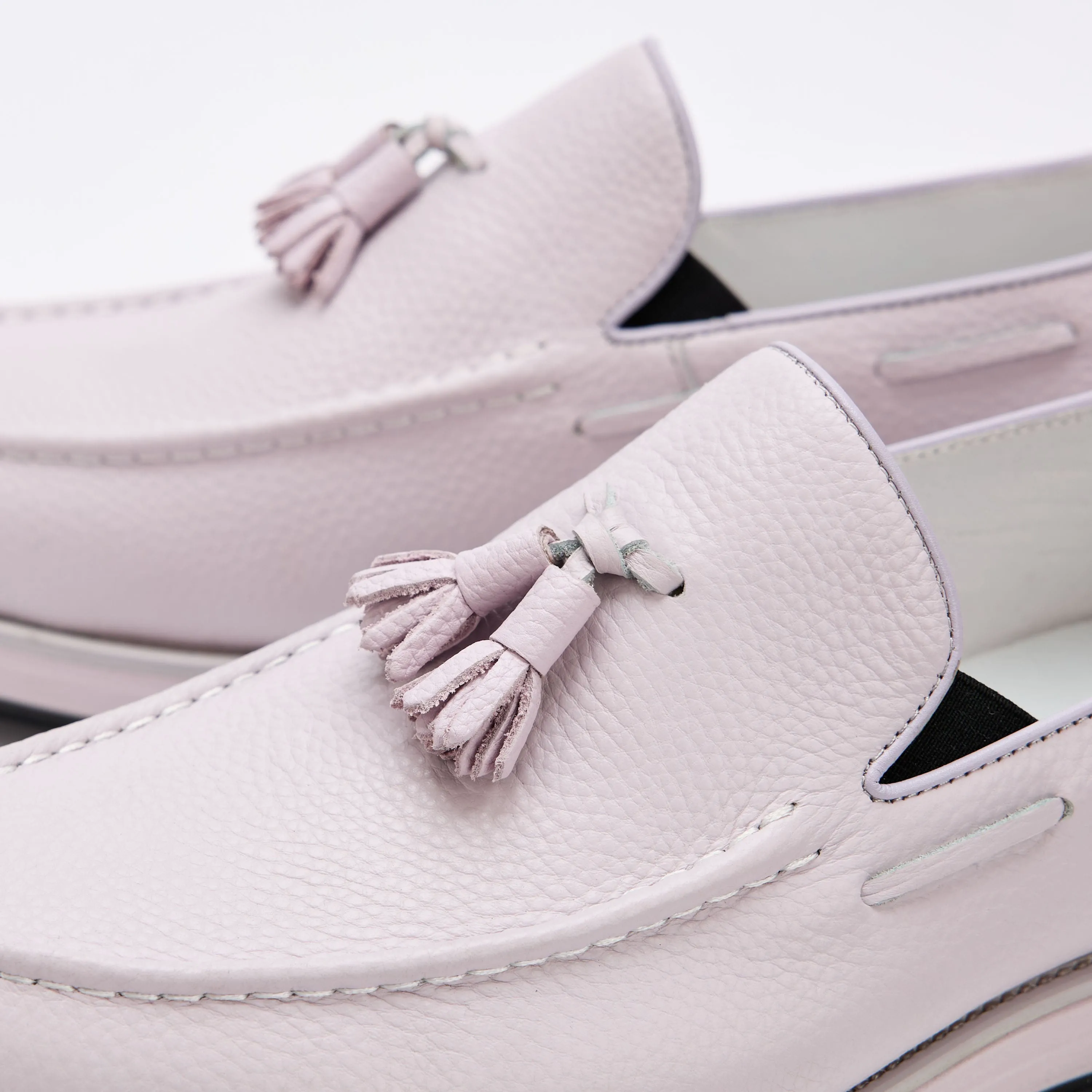 Apollo Blush Leder Quasten Loafers