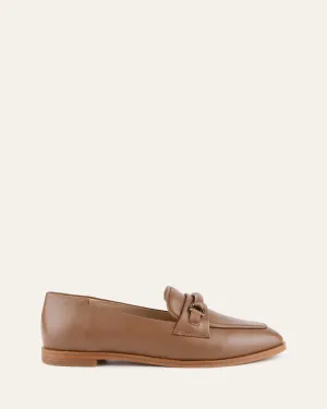 ATHENA LOAFERS KARAMELL LEDER