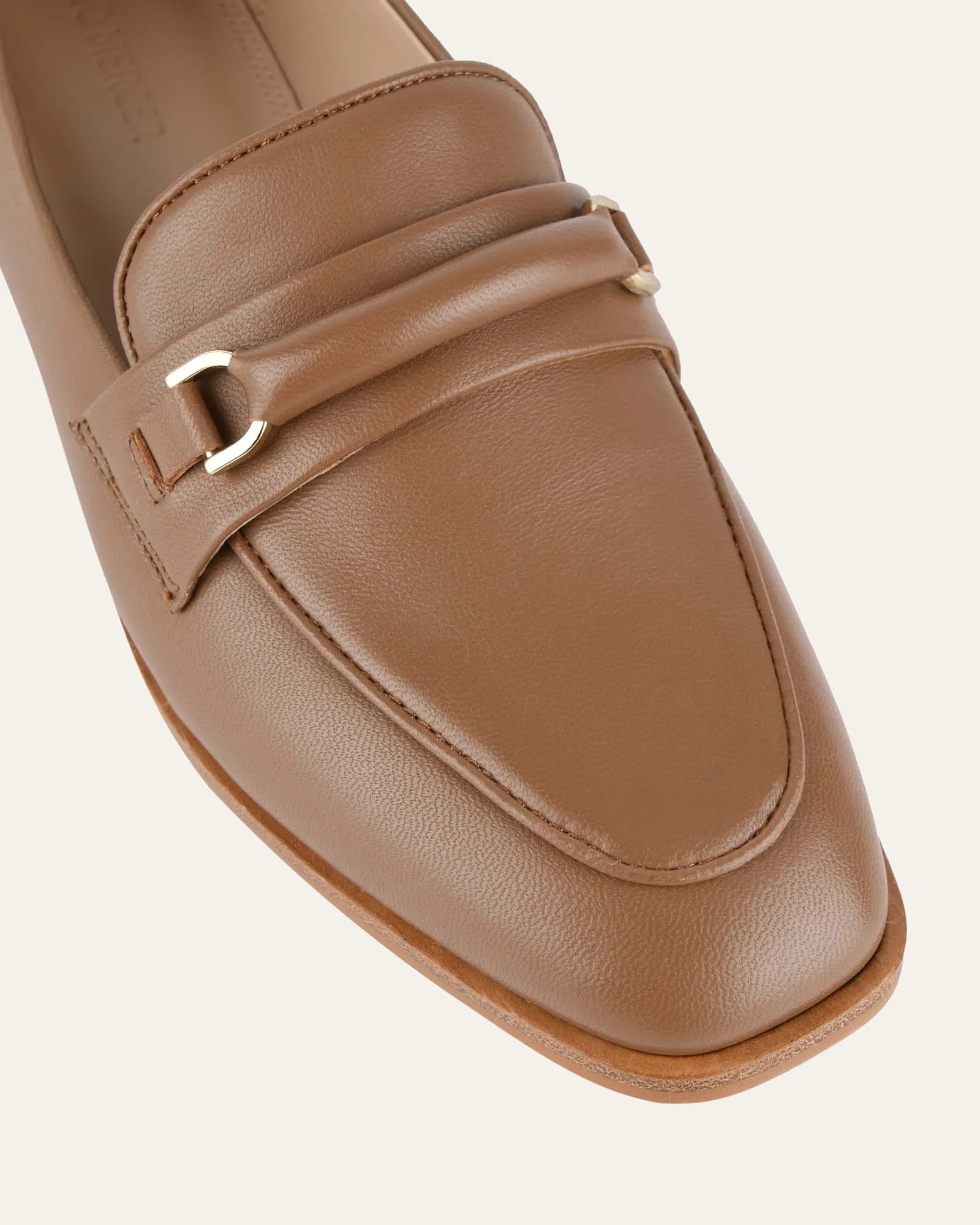 ATHENA LOAFERS KARAMELL LEDER