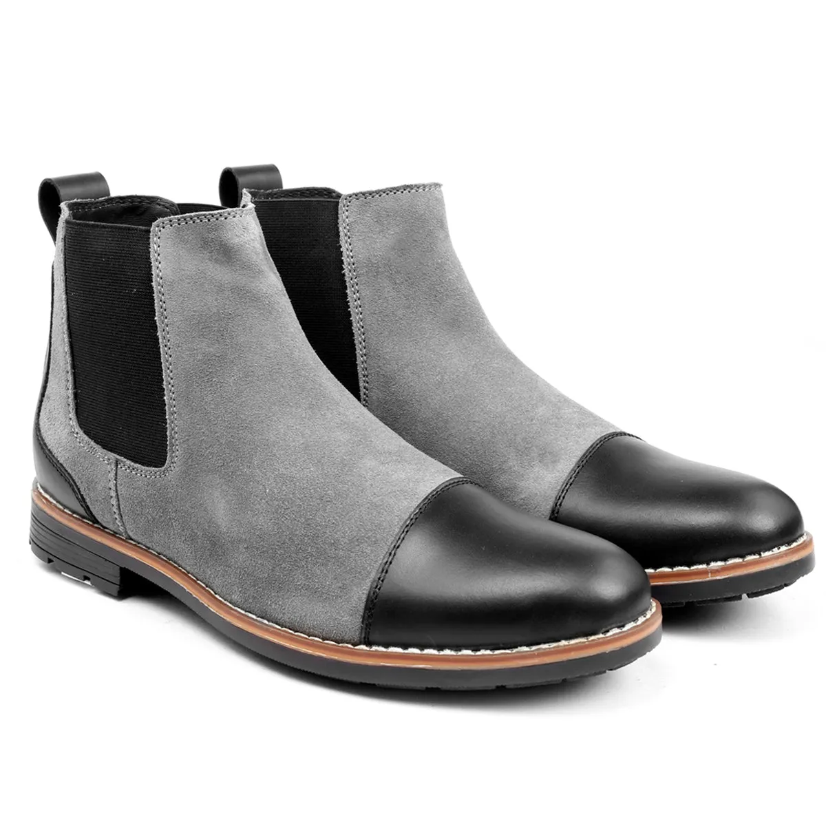 Bacca Bucci Echte Glattleder Wildleder Stiefel | Chelsea Boots hochwertige urbane Mode