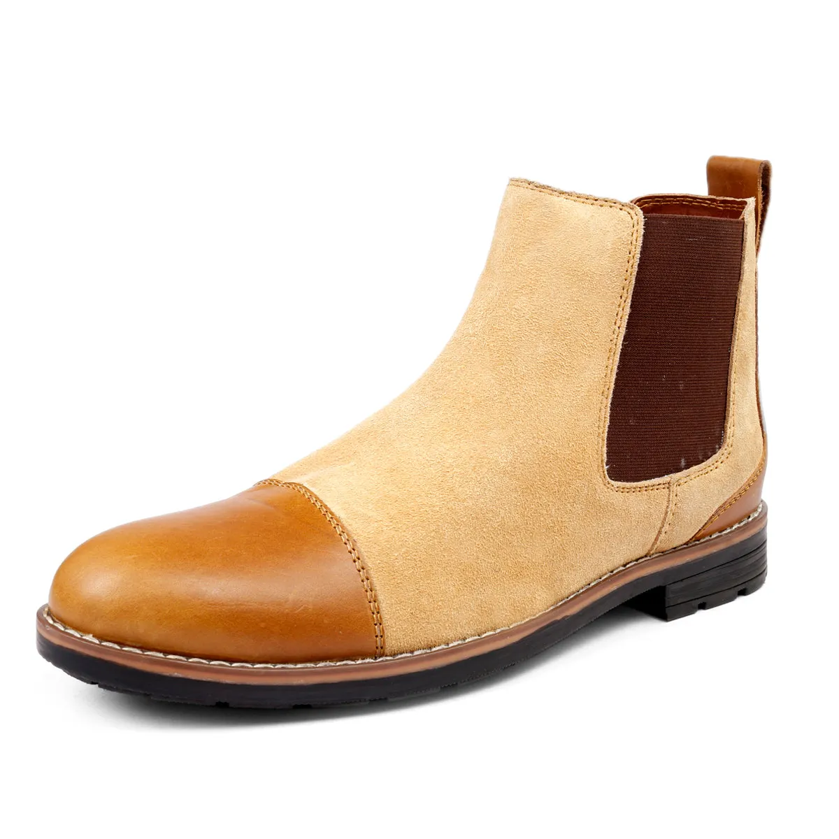 Bacca Bucci Echte Glattleder Wildleder Stiefel | Chelsea Boots hochwertige urbane Mode