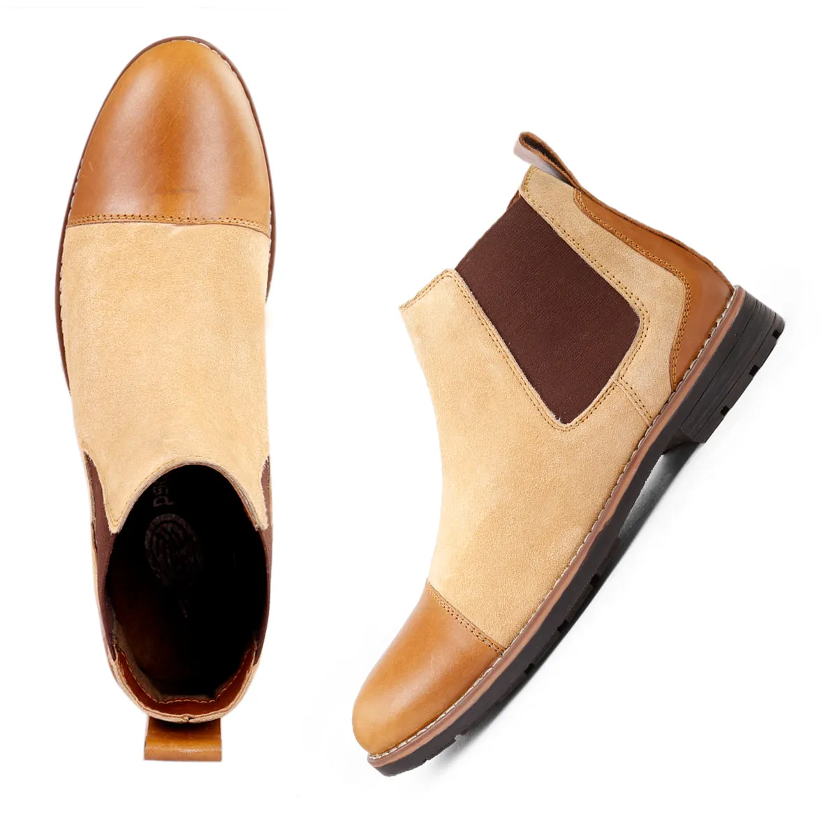Bacca Bucci Echte Glattleder Wildleder Stiefel | Chelsea Boots hochwertige urbane Mode