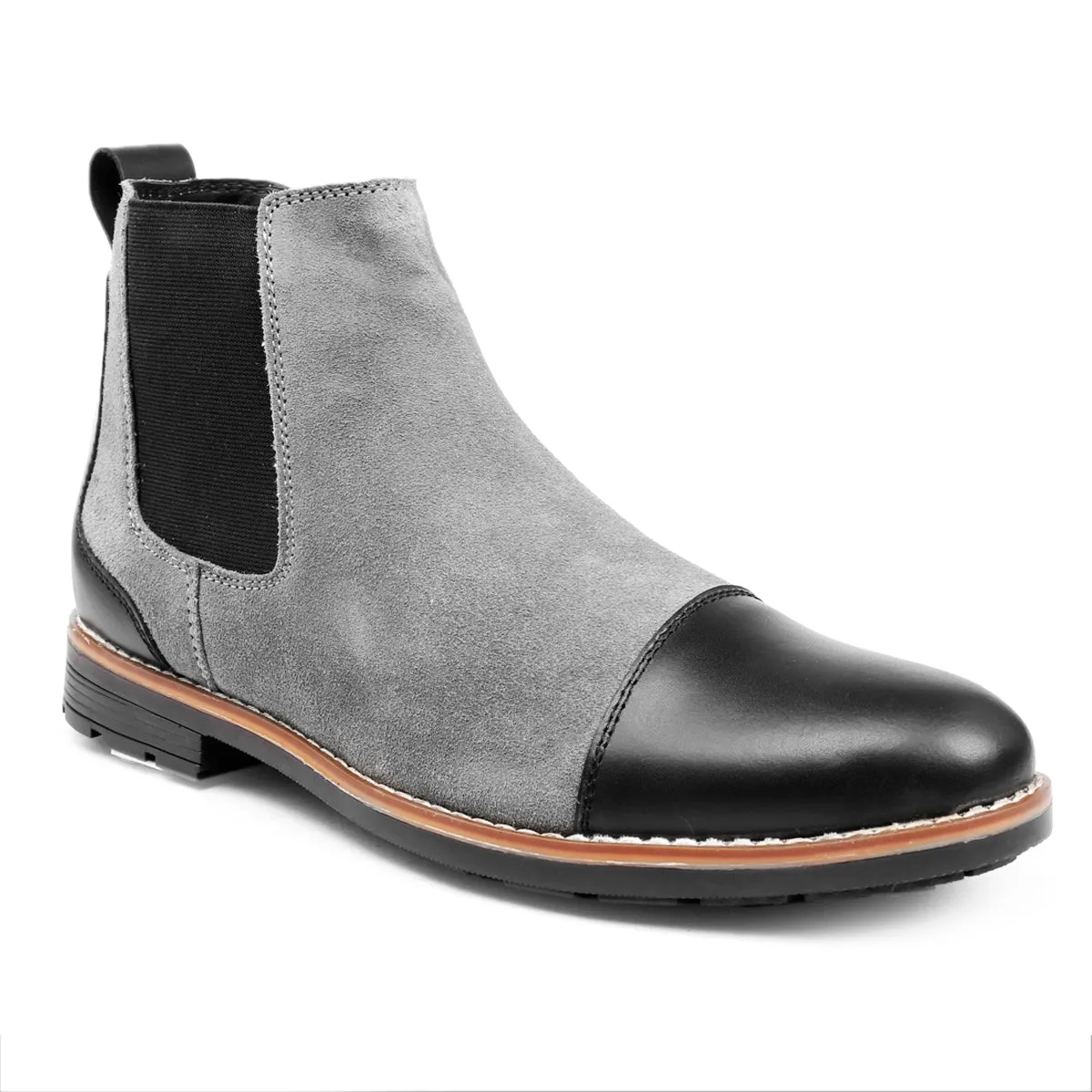 Bacca Bucci Echte Glattleder Wildleder Stiefel | Chelsea Boots hochwertige urbane Mode