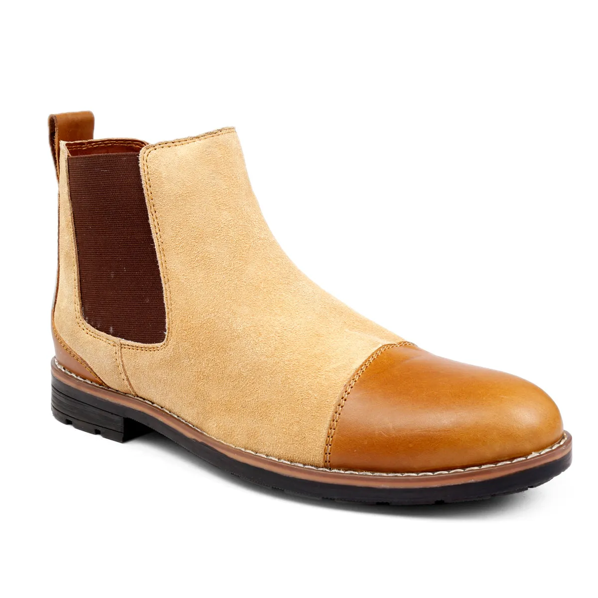 Bacca Bucci Echte Glattleder Wildleder Stiefel | Chelsea Boots hochwertige urbane Mode