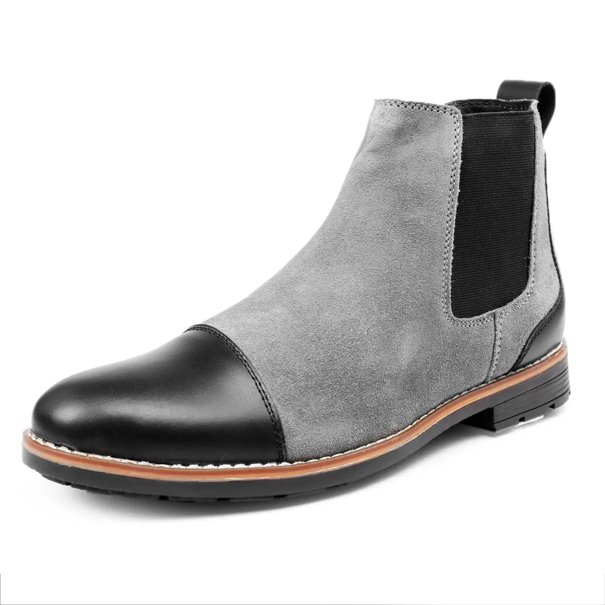 Bacca Bucci Echte Glattleder Wildleder Stiefel | Chelsea Boots hochwertige urbane Mode