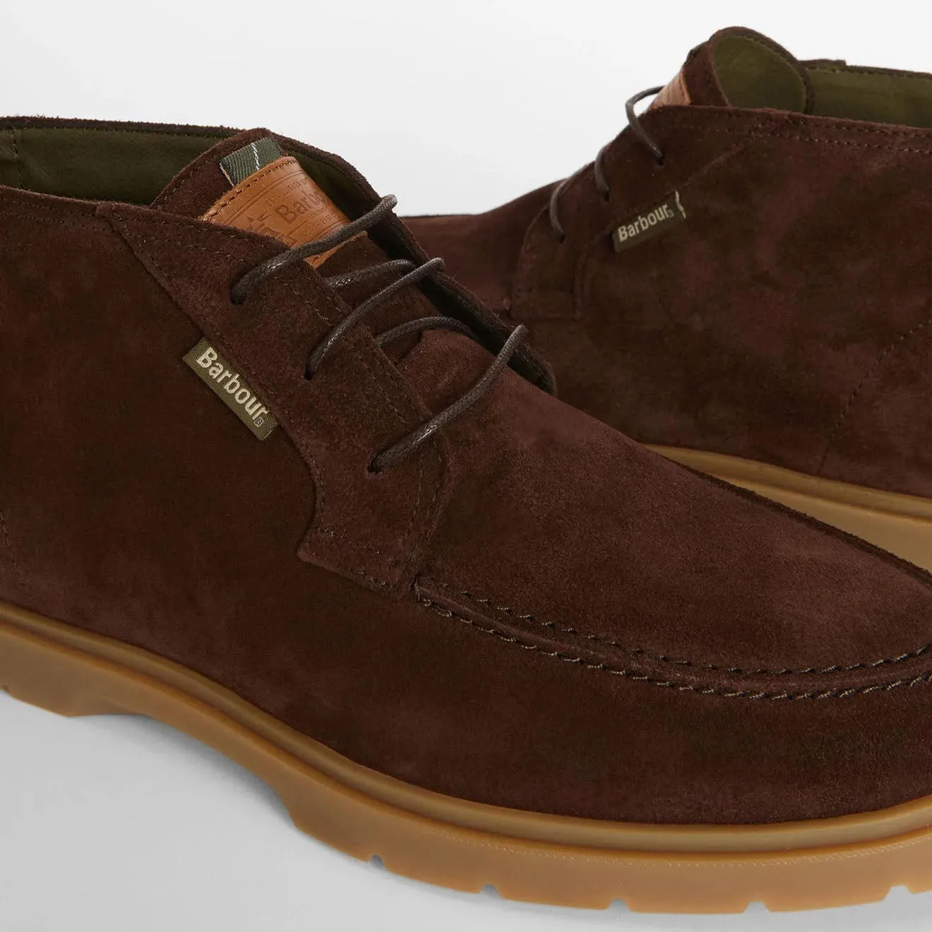 Barbour Tucker Chukka Stiefel Kaffee Wildleder