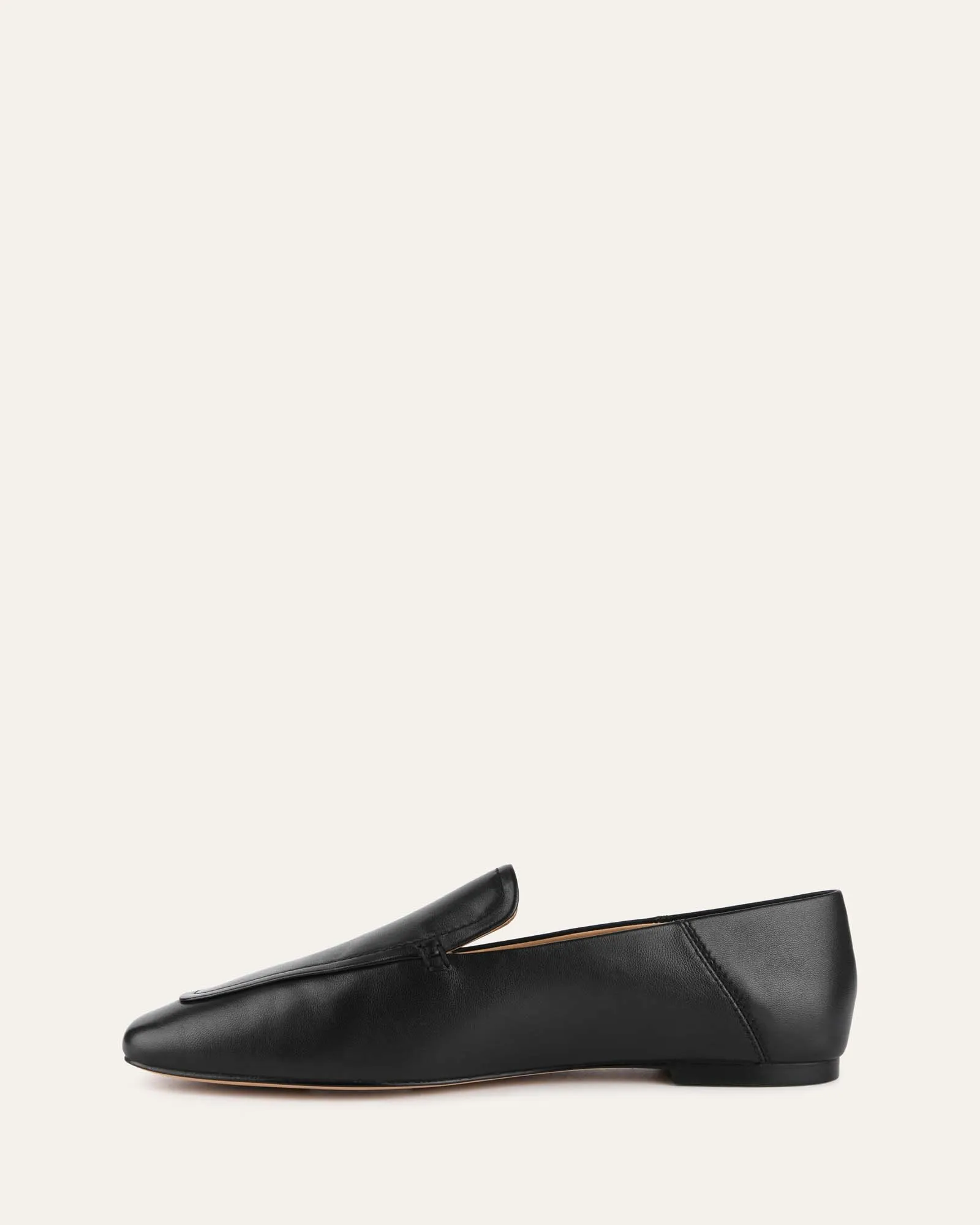 BEAN LOAFERS SCHWARZES LEDER