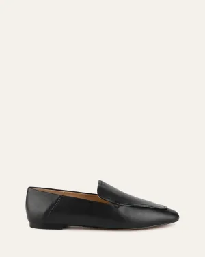 BEAN LOAFERS SCHWARZES LEDER