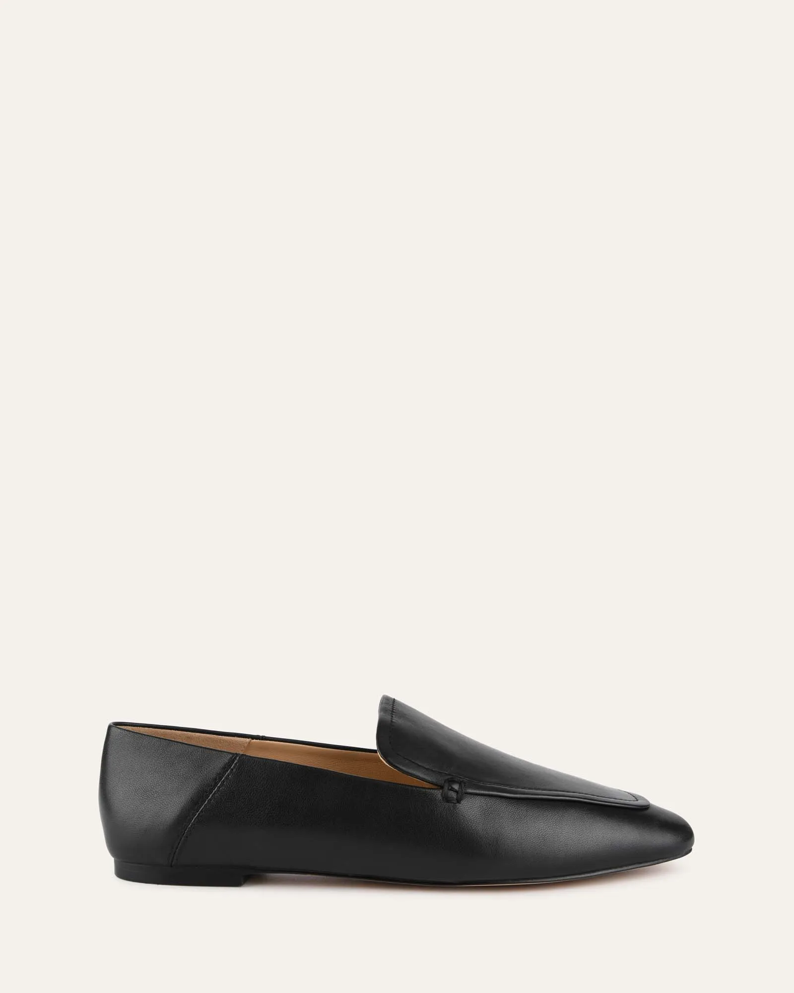 BEAN LOAFERS SCHWARZES LEDER