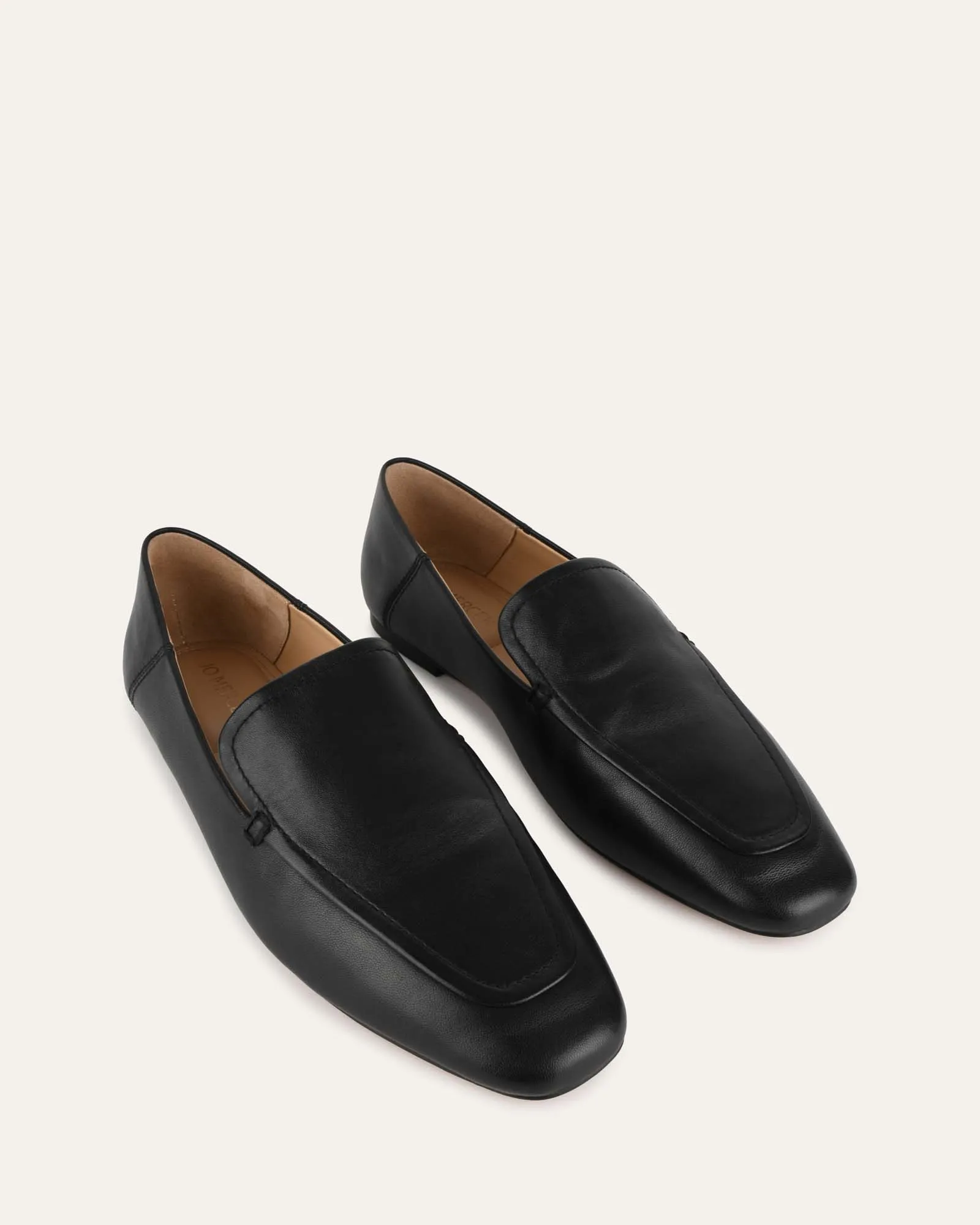 BEAN LOAFERS SCHWARZES LEDER