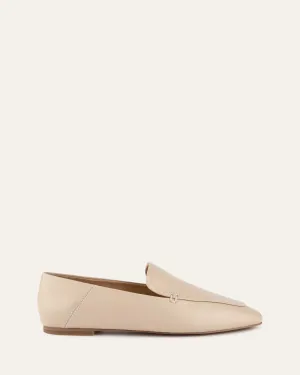 Bohnen-Loafer aus Sandleder