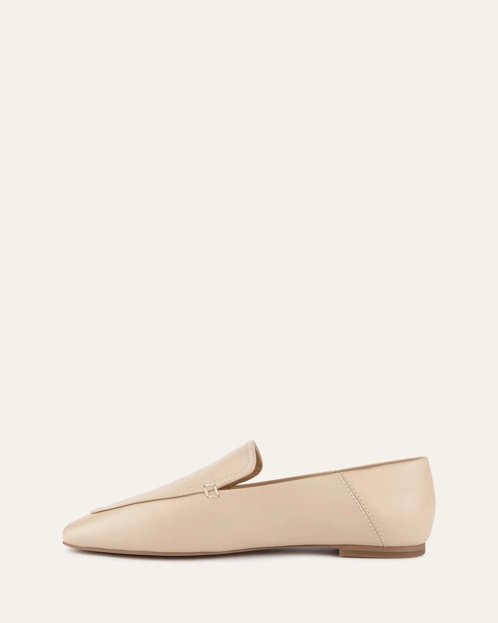 Bohnen-Loafer aus Sandleder