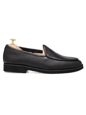 Belgian Loafer - Schwarz Wildleder (Kreppsohle)