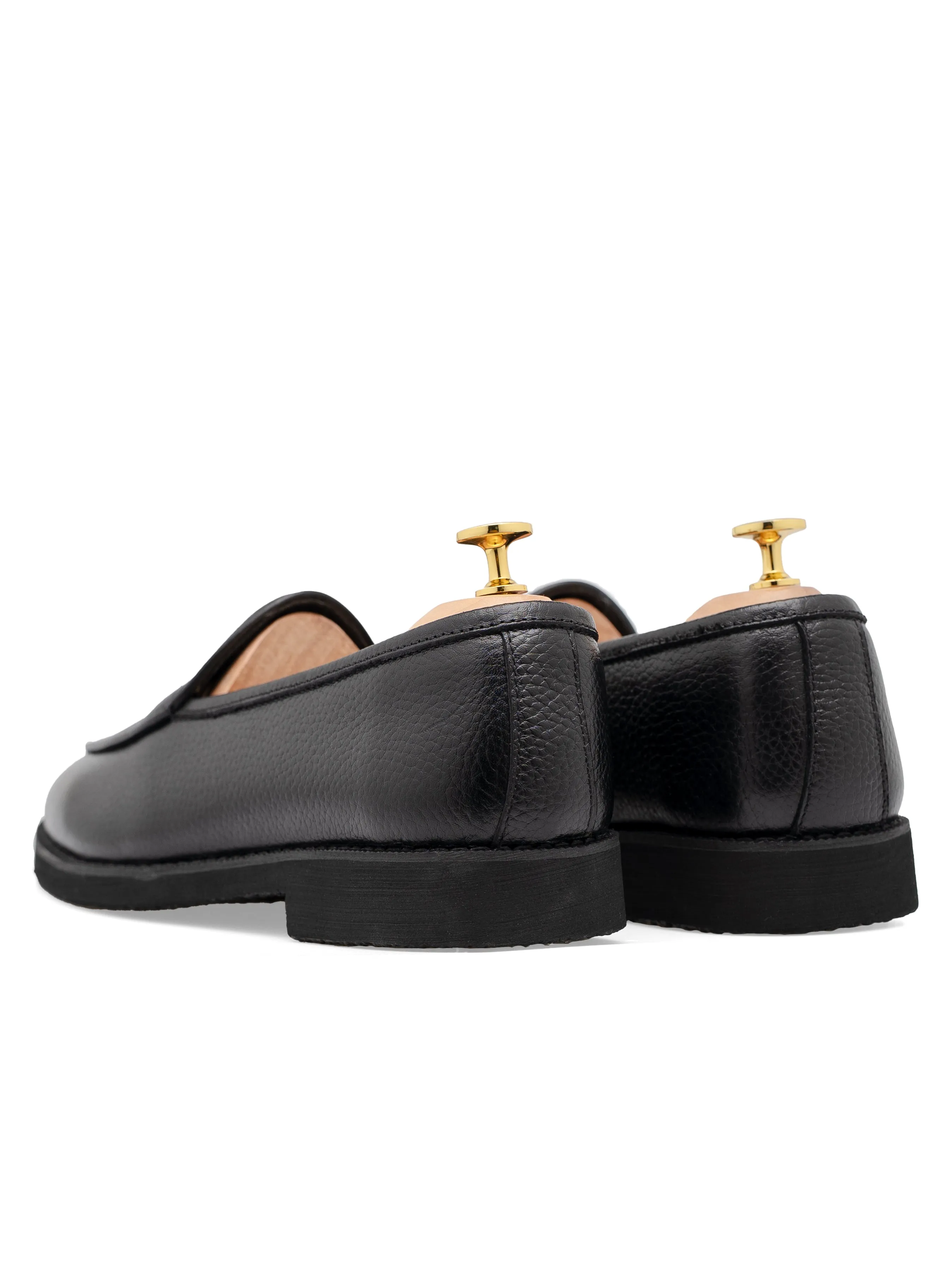 Belgian Loafer - Schwarz Wildleder (Kreppsohle)