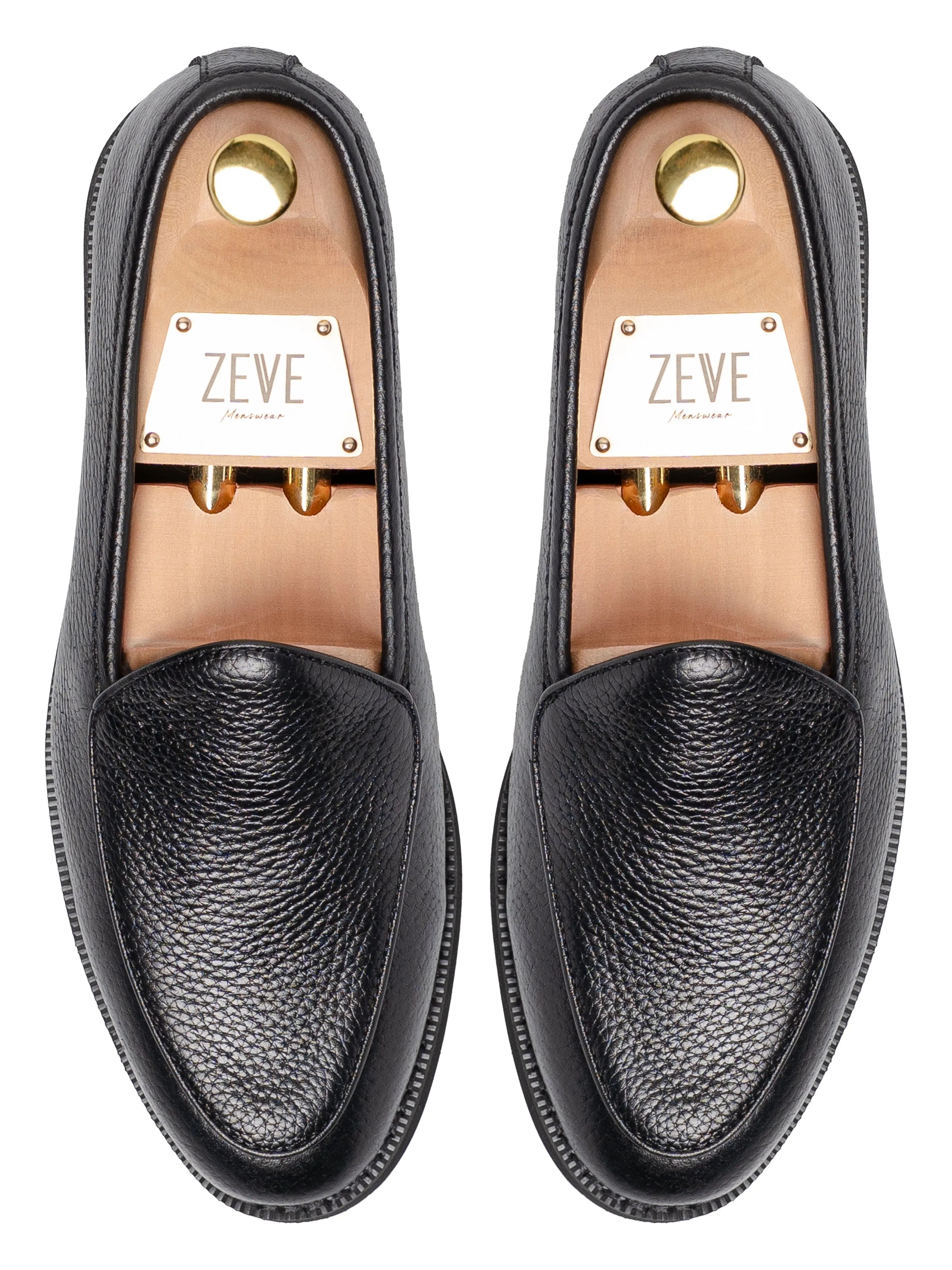 Belgian Loafer - Schwarz Wildleder (Kreppsohle)