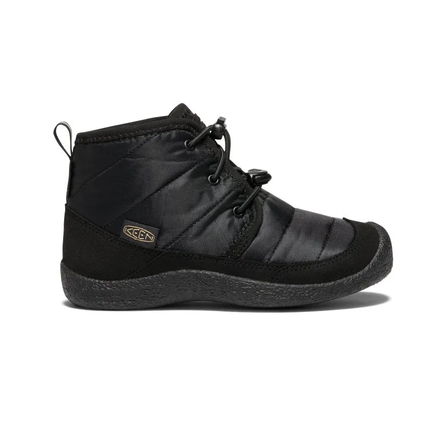 Big Kids' Howser II wasserdichte Chukka | Schwarz/Schwarz