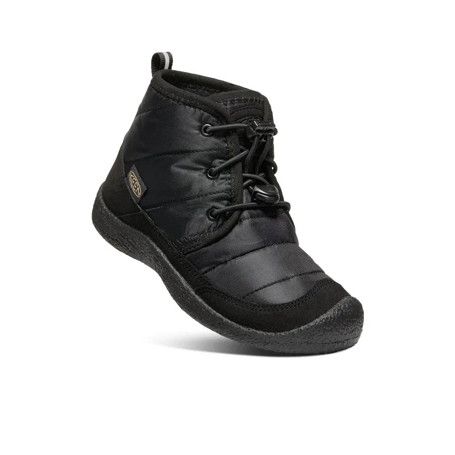 Big Kids' Howser II wasserdichte Chukka | Schwarz/Schwarz