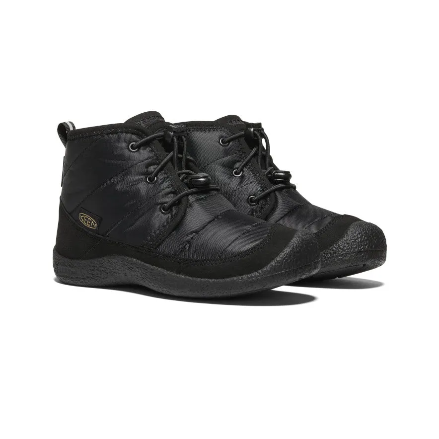 Big Kids' Howser II wasserdichte Chukka | Schwarz/Schwarz