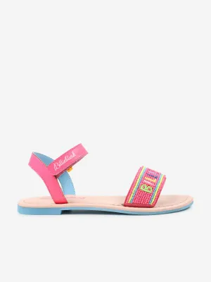 Billieblush Girls Logo Sandalen in Rosa