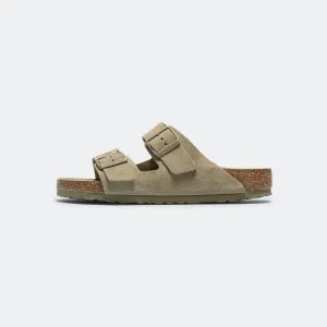 Birkenstock Schuhe Arizona SFB - Verblasstes Khaki Wildleder