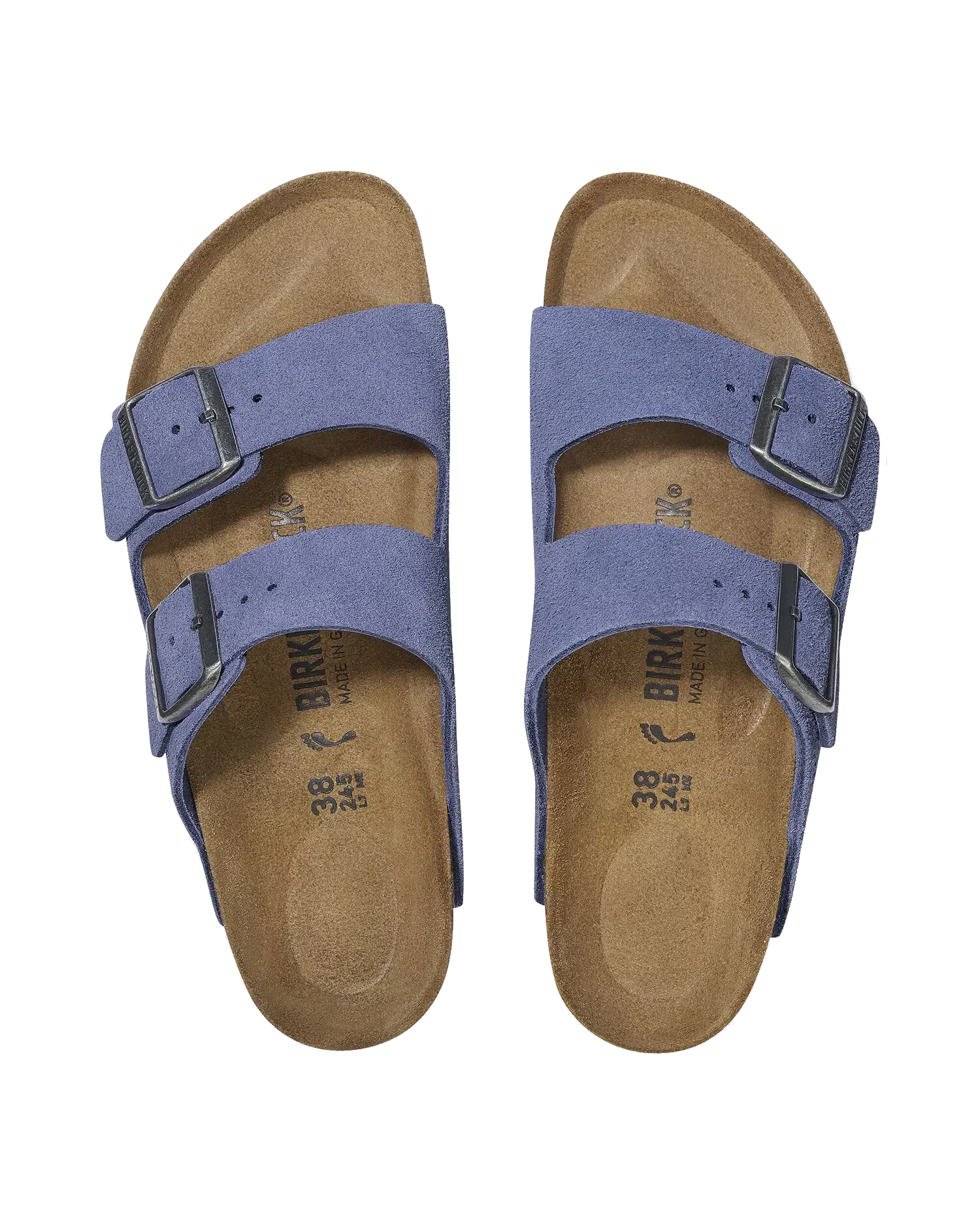 Birkenstock Sandalen Arizona Wildleder in Purpurdämmerung