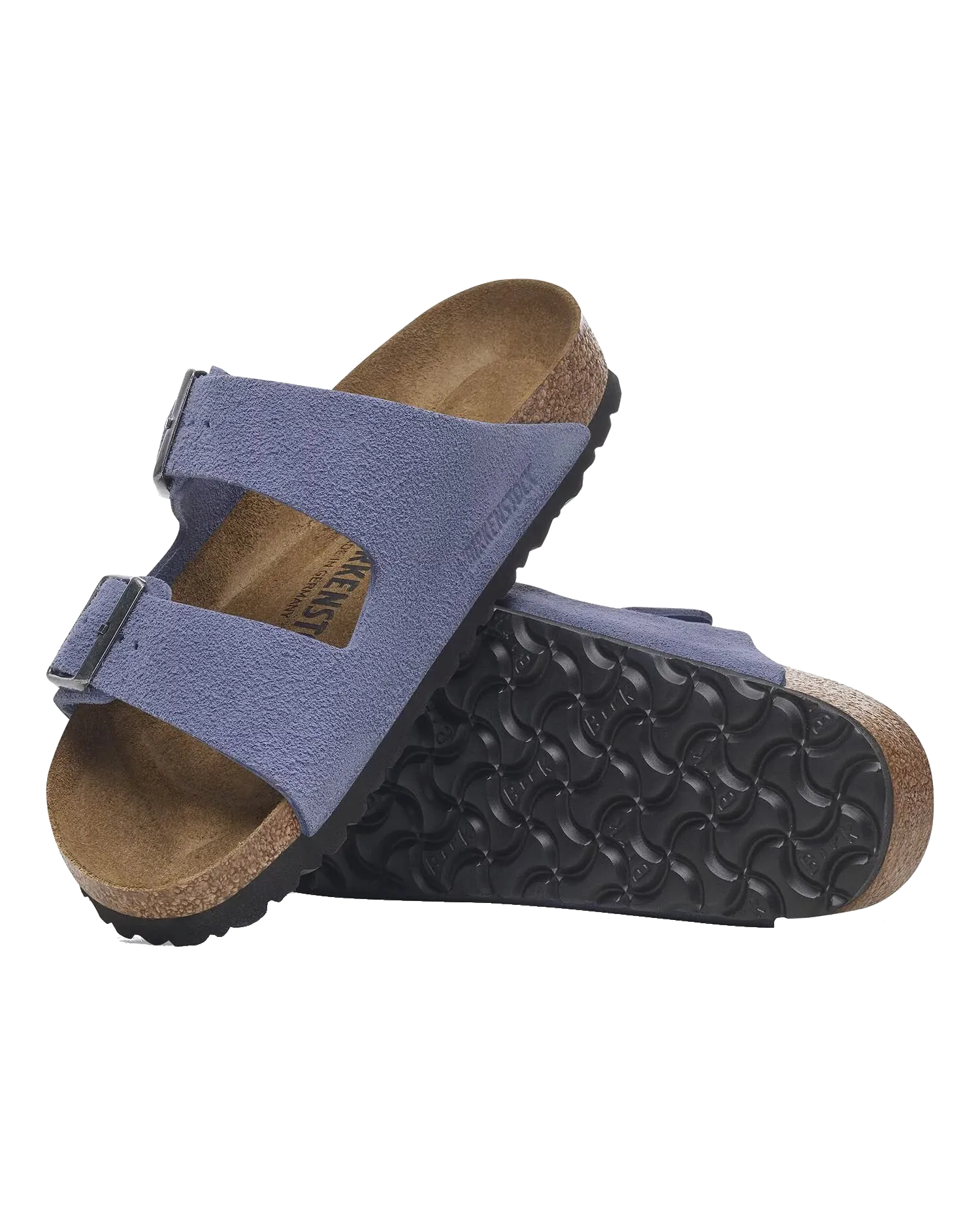 Birkenstock Sandalen Arizona Wildleder in Purpurdämmerung