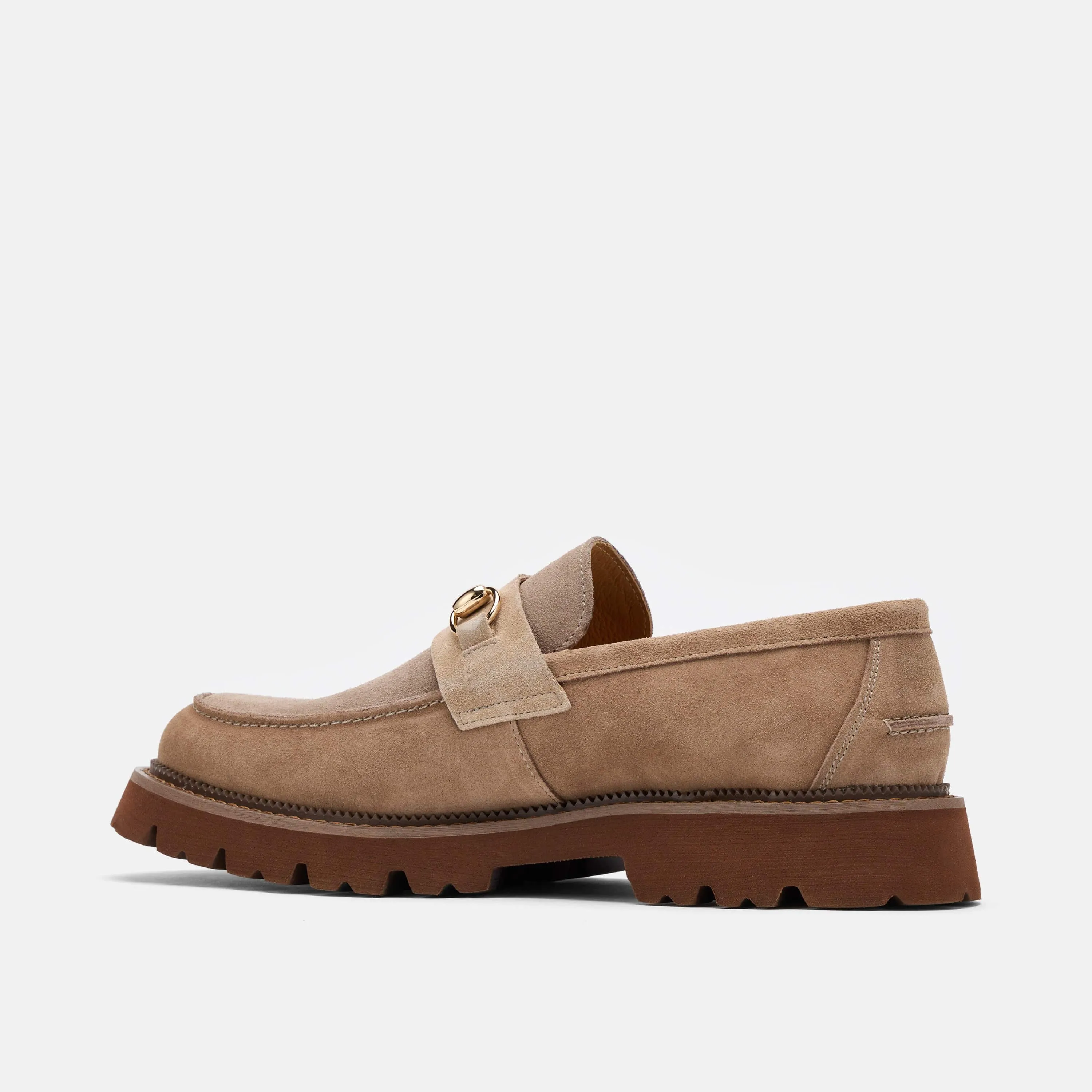 Blake Triple Tan Wildleder-Loafer mit Steg