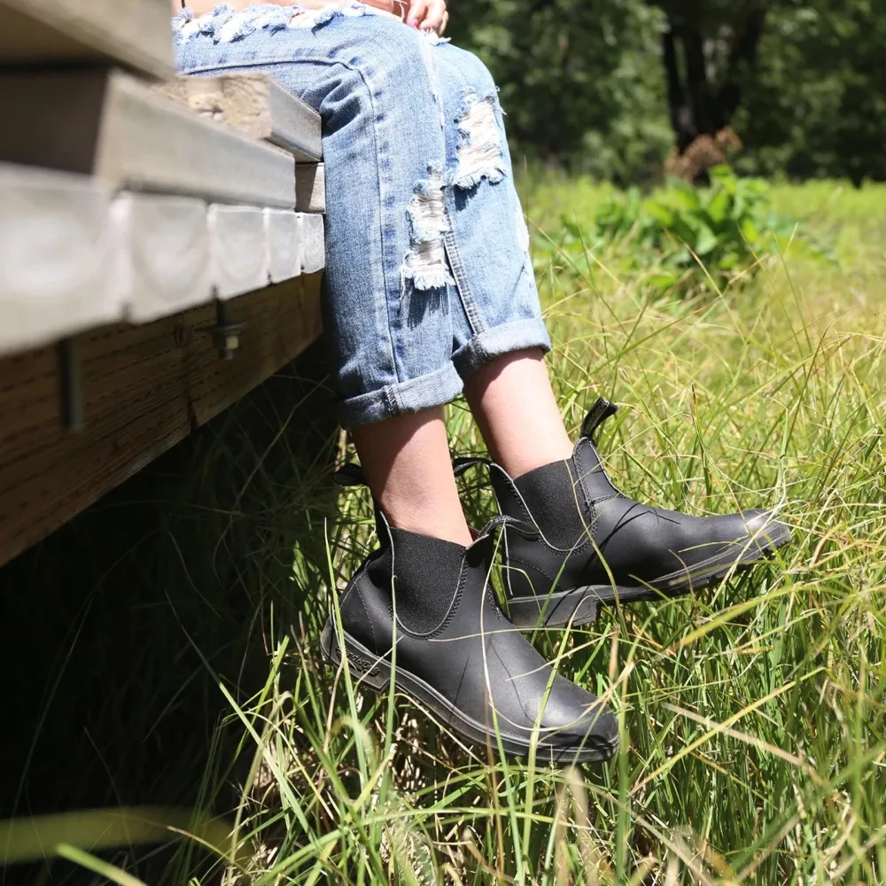 Blundstone 558 Chelsea Stiefel in Schwarz zum Anziehen