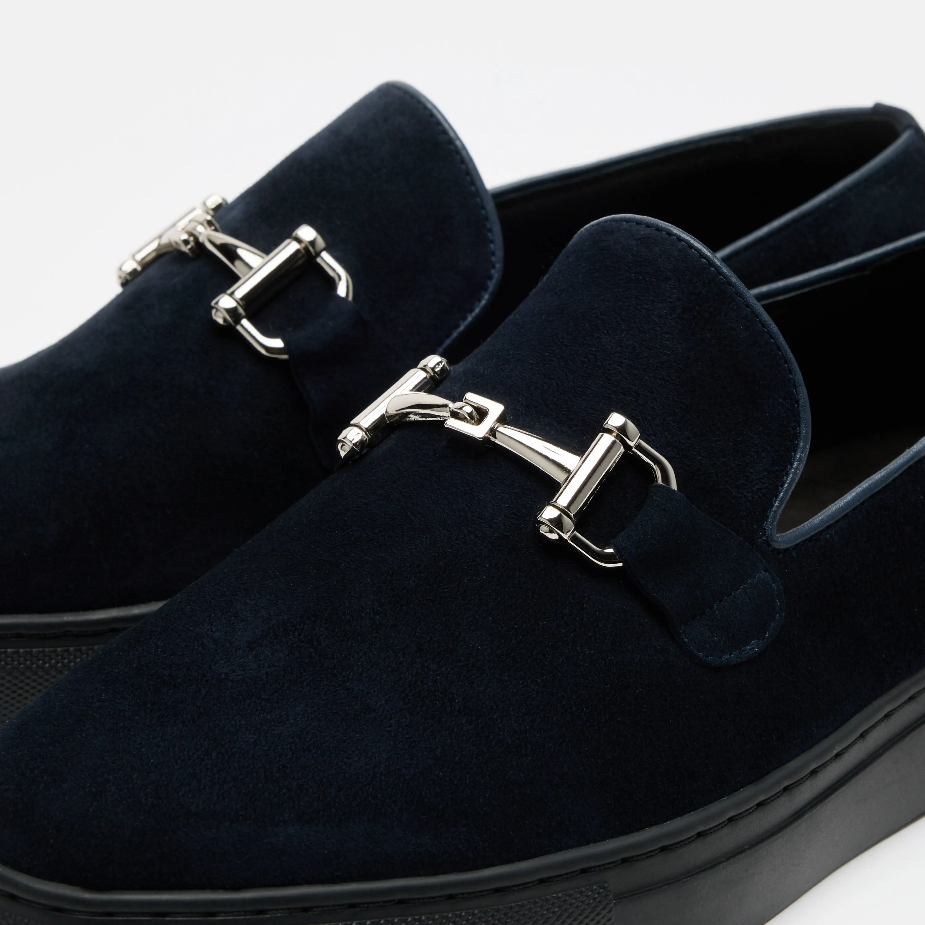Boardwalk Navy Wildleder Pferdebit-Sneaker
