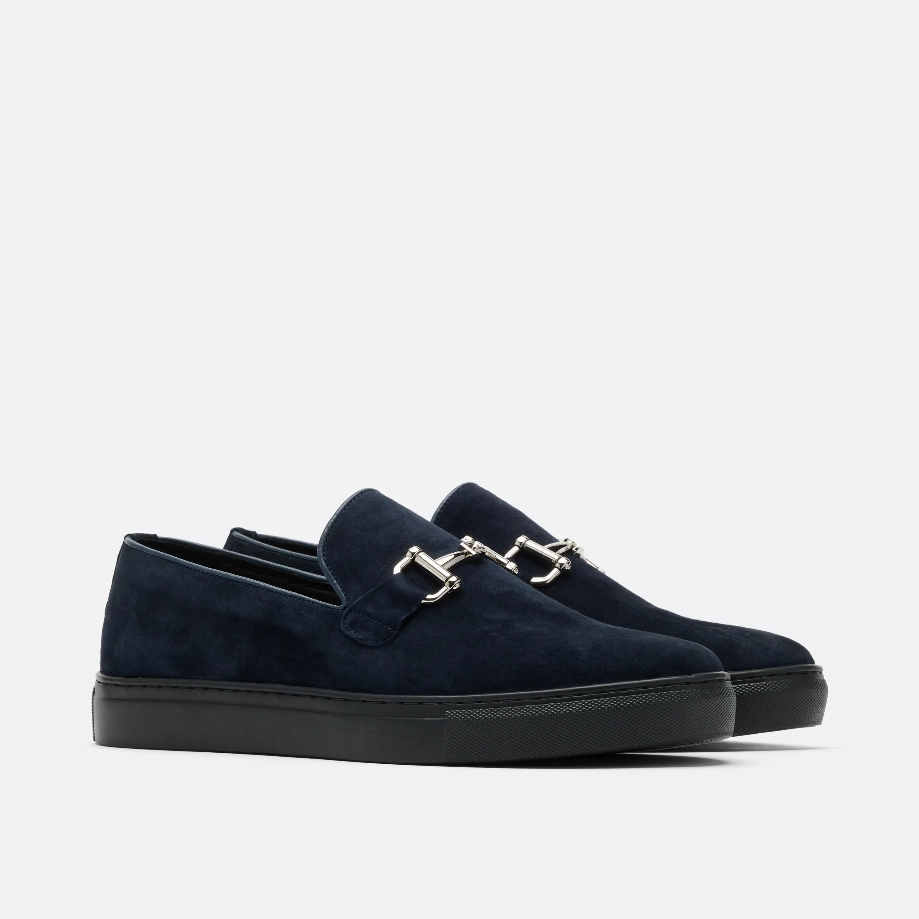 Boardwalk Navy Wildleder Pferdebit-Sneaker
