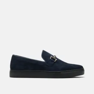 Boardwalk Navy Wildleder Pferdebit-Sneaker
