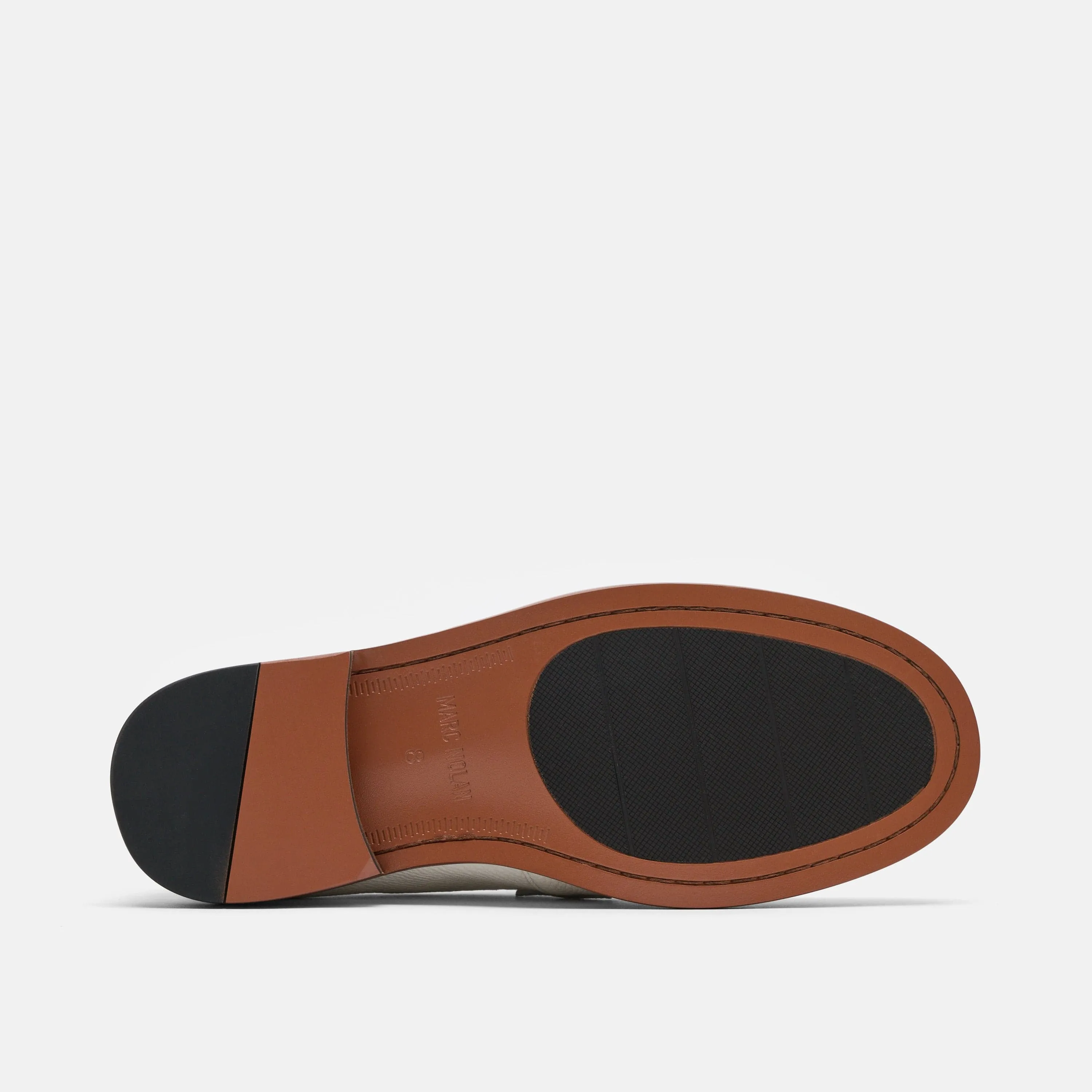 Boardwalk Weiße Kiesel Leder Pferdebit-Loafer