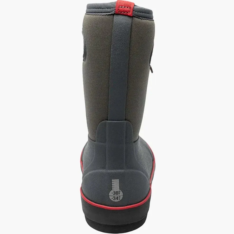 Bogs Schuhe Classic II Textur Einheitliches Dunkelgrau (Größe 8c-5J)