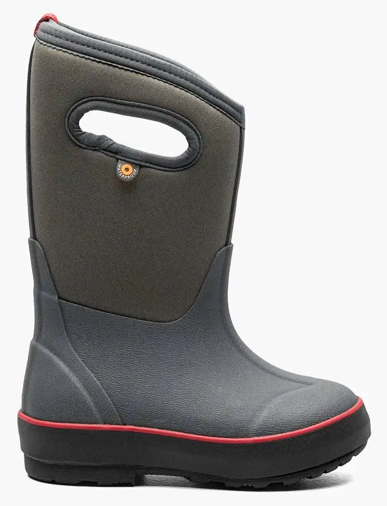Bogs Schuhe Classic II Textur Einheitliches Dunkelgrau (Größe 8c-5J)