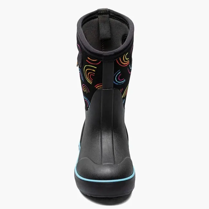 Bogs Schuhe Classic II Wild Regenbogen Schwarz Multi (Größe 8c-5J)