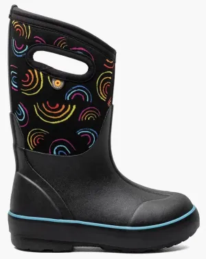 Bogs Schuhe Classic II Wild Regenbogen Schwarz Multi (Größe 8c-5J)