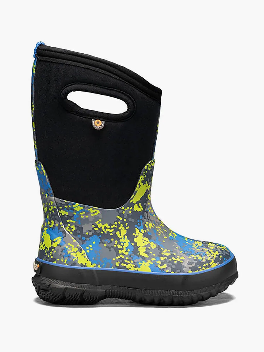 Bogs Schuhe Classic Micro Camo Blau Multi (Größe 7c-5J)