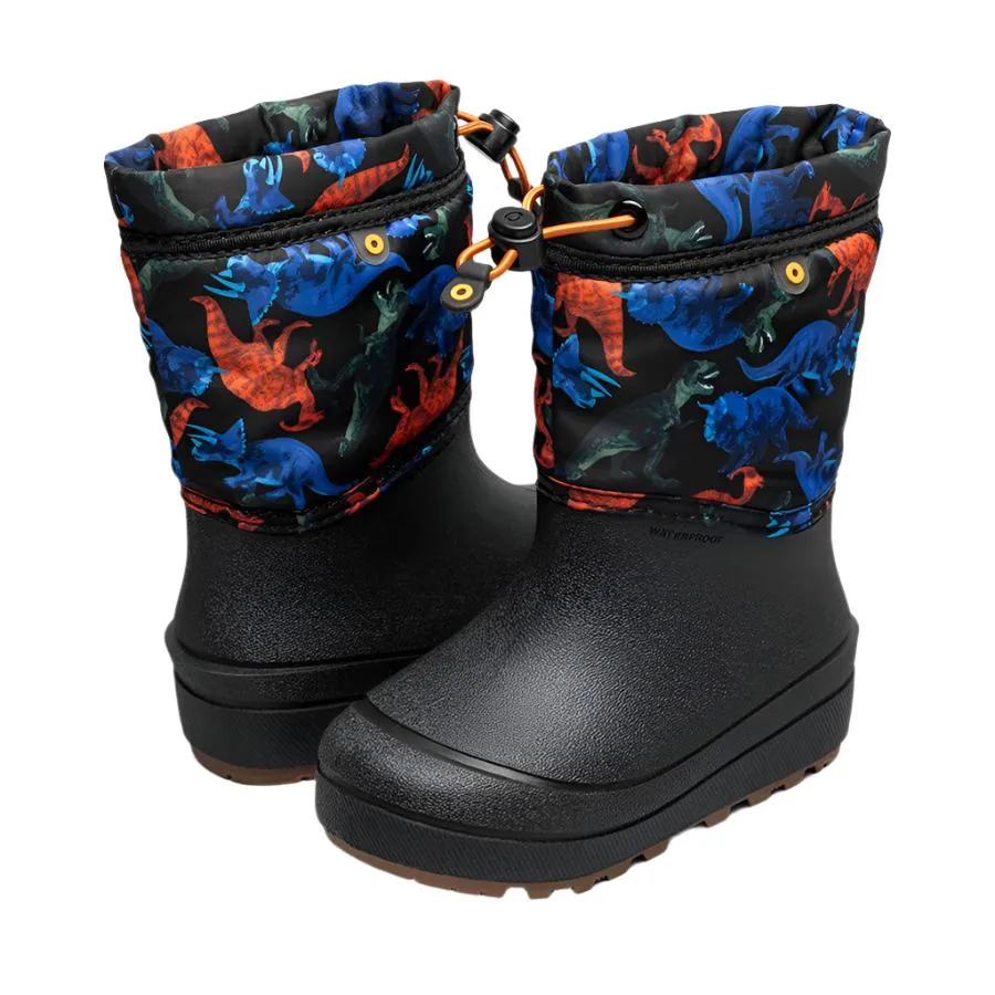 Bogs Schuhe Schnee-Schale Stiefel Real Dino (Größe 10c-3J)