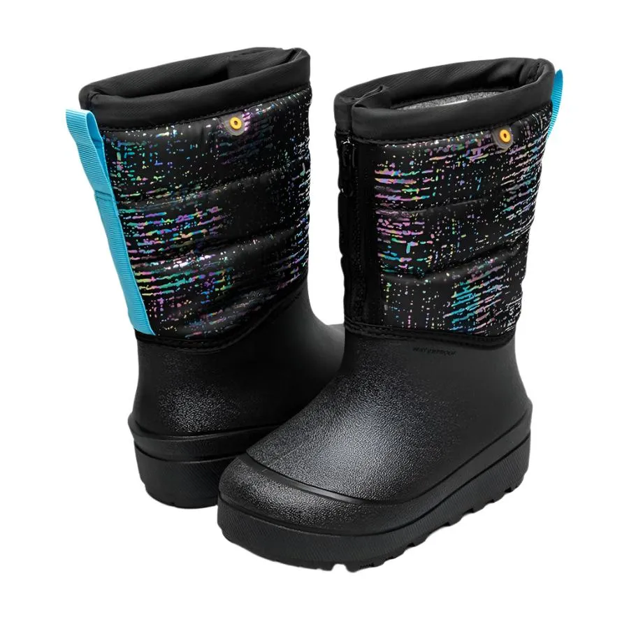 Bogs Schuhe Schnee-Schale Reißverschluss Metallische Streifen (10c-5J)