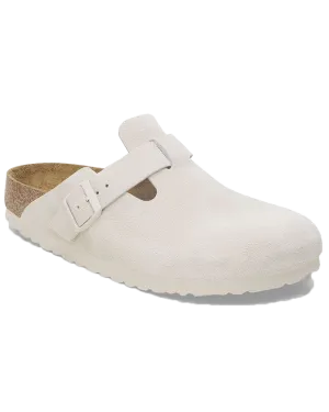 Boston Wildleder Sandalen in Antikweiß