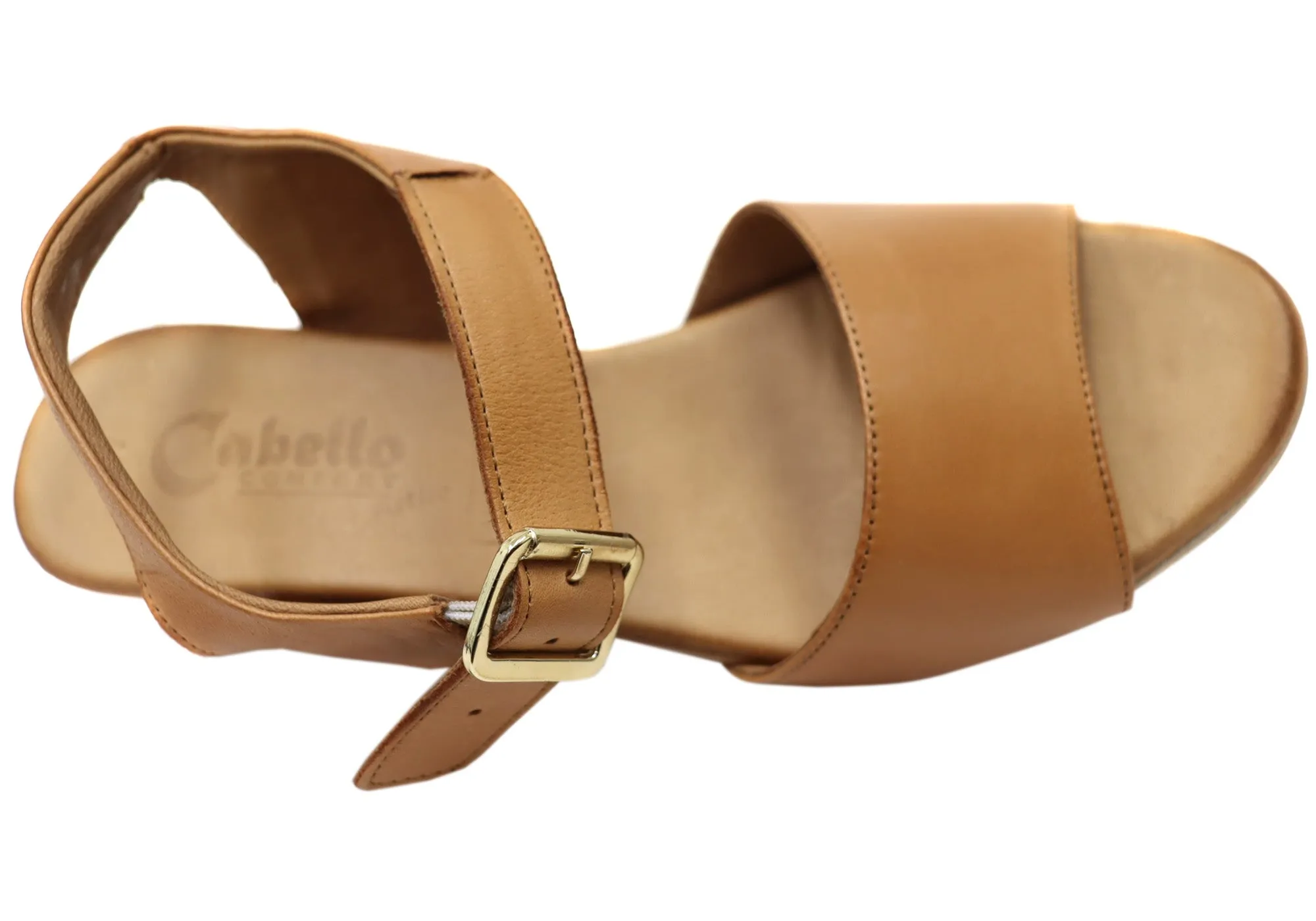 Cabello Comfort Avanos Damen Bequeme Europäische Ledersandalen Cabello Comfort Schuhe