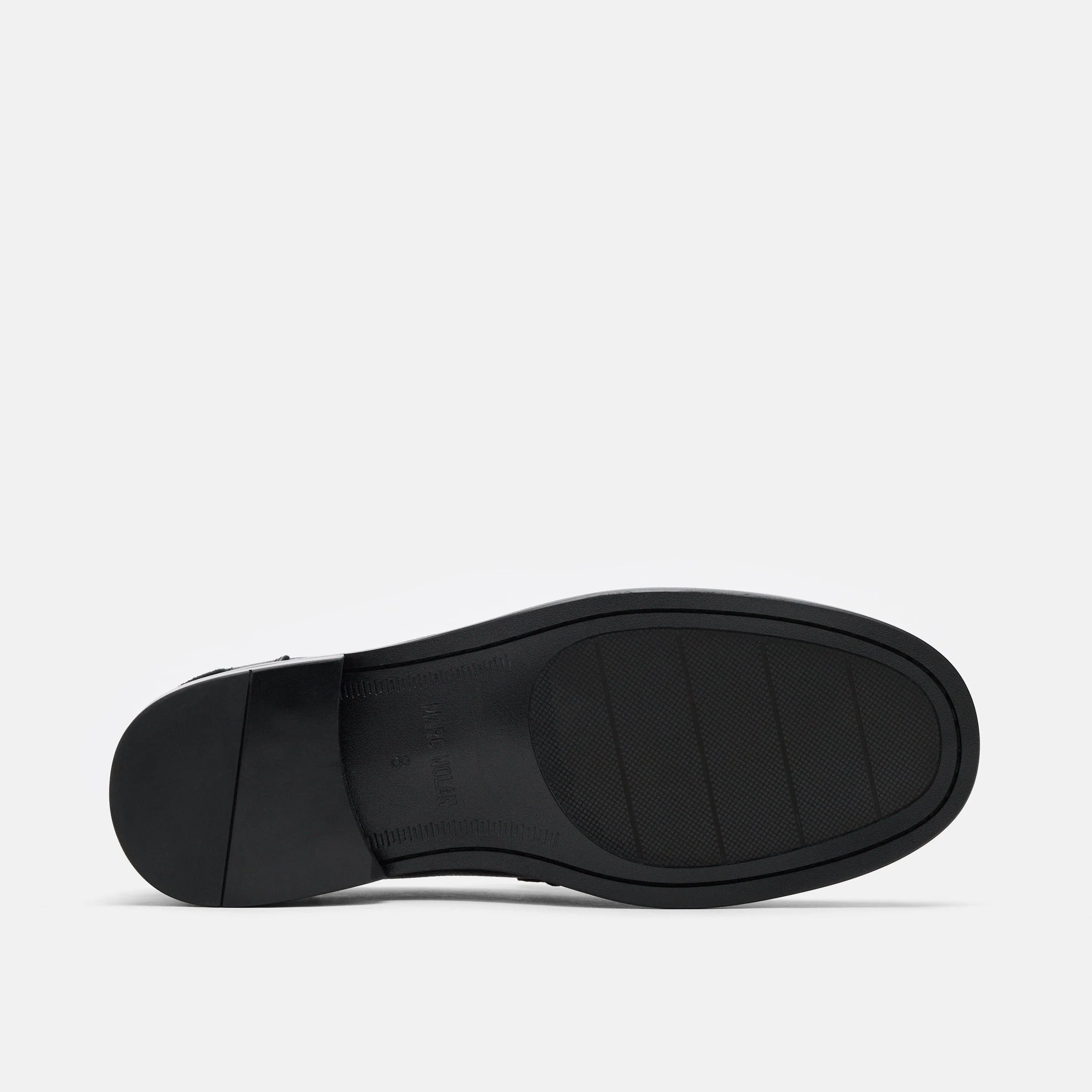 Calum Penny Loafers aus Leder in Schwarz/Weiß/Rot