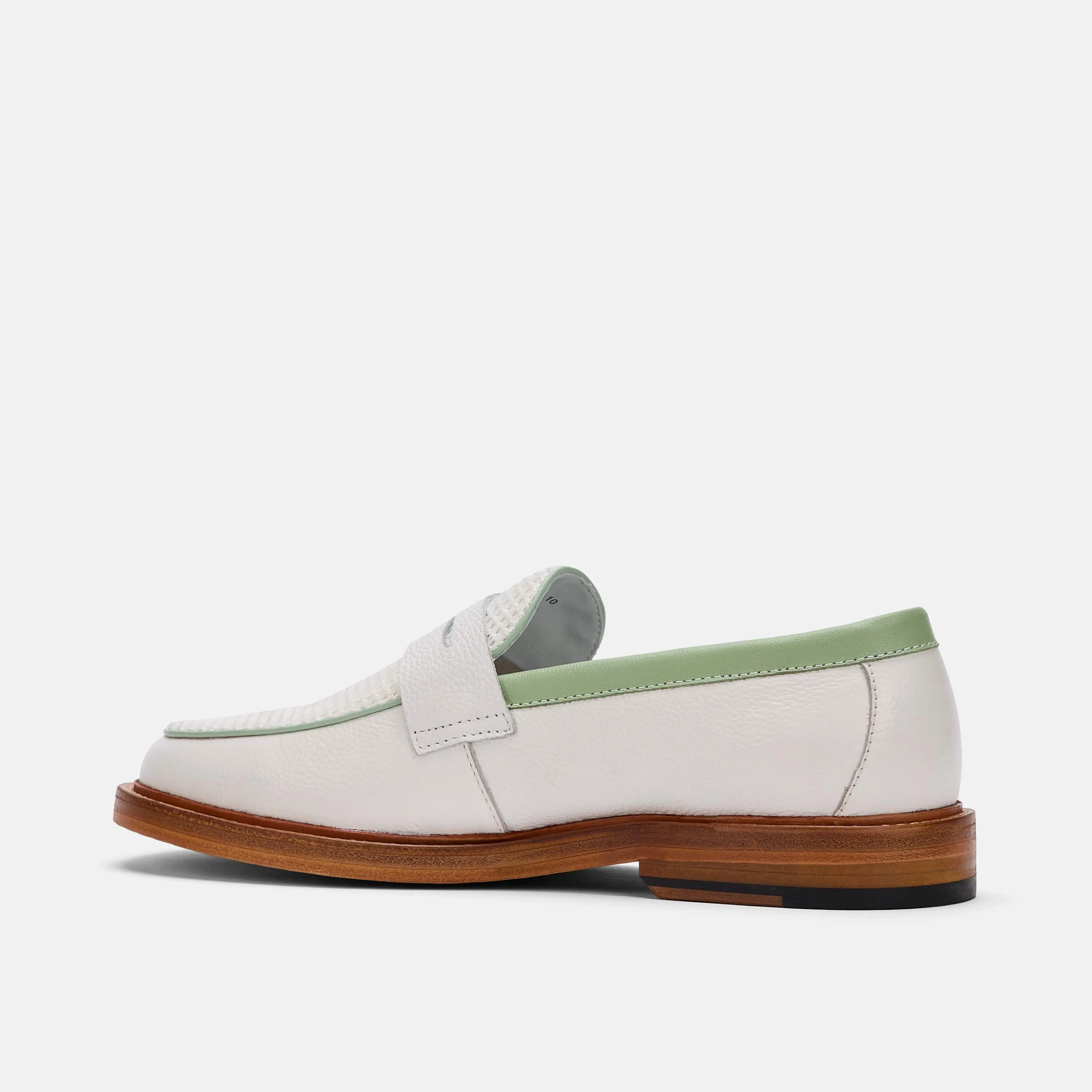 Calum White Mojito Leder-Penny-Loafer