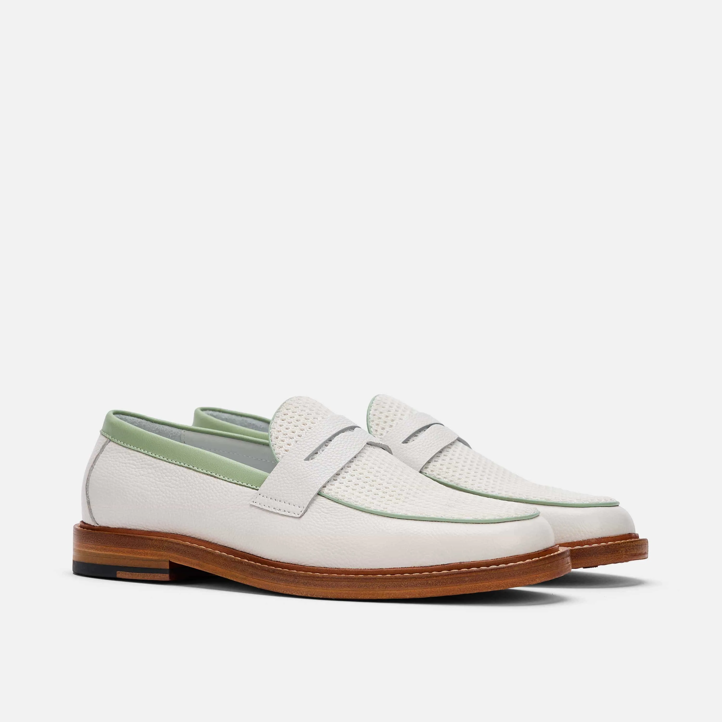 Calum White Mojito Leder-Penny-Loafer